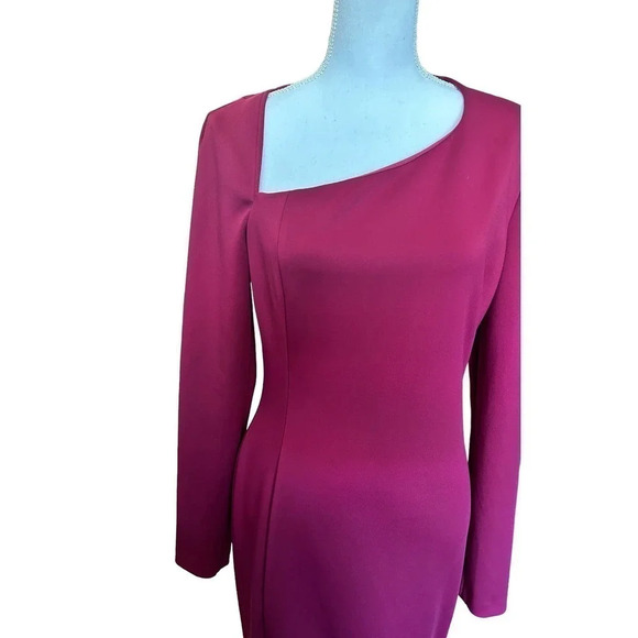 BLACK Halo Akasha Gown Asymmetrical Neckline - Picture 5 of 10